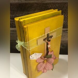 Handcrafted Book Decor “Crucifix”